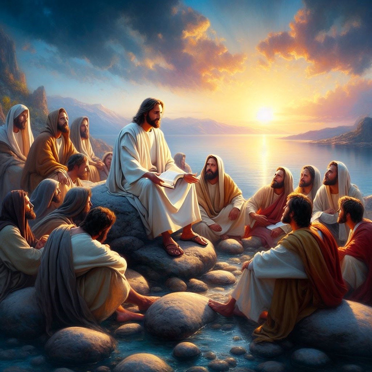 Jesus Preaching